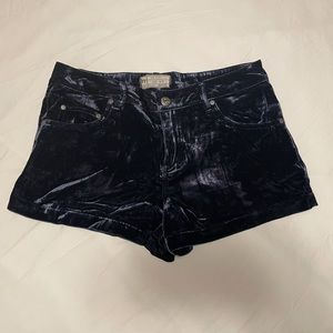 Free People Velvet Shorts
